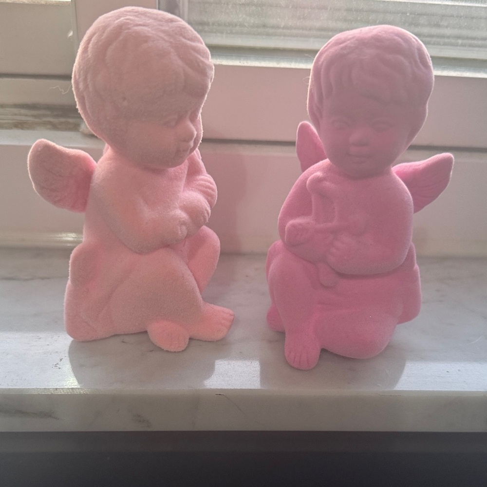Pink Angel Figurines